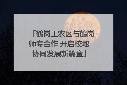 鹤岗工农区与鹤岗师专合作 开启校地协同发展新篇章