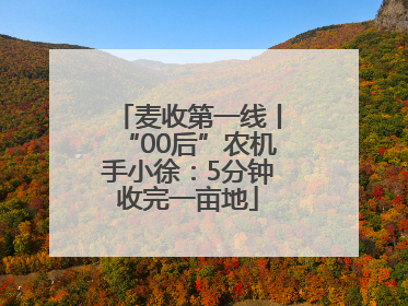 麦收第一线丨“00后”农机手小徐：5分钟收完一亩地