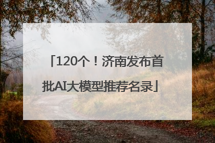 120个！济南发布首批AI大模型推荐名录