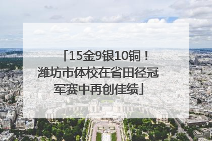 15金9银10铜！潍坊市体校在省田径冠军赛中再创佳绩