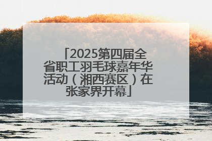 2025第四届全省职工羽毛球嘉年华活动（湘西赛区）在张家界开幕