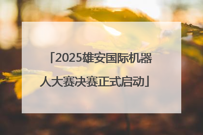 2025雄安国际机器人大赛决赛正式启动