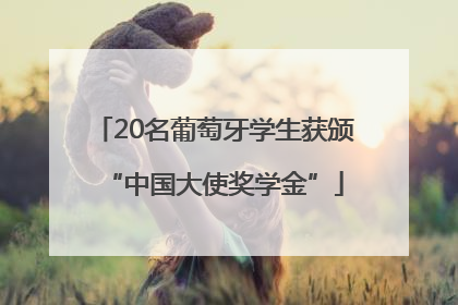 20名葡萄牙学生获颁“中国大使奖学金”