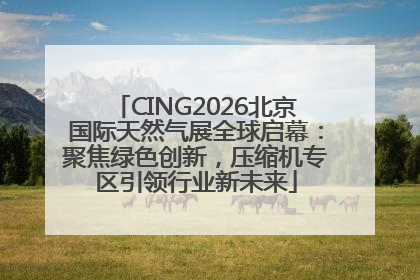 CING2026北京国际天然气展全球启幕：聚焦绿色创新，压缩机专区引领行业新未来