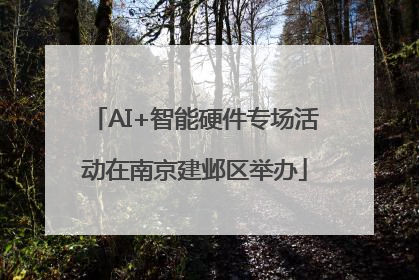 AI+智能硬件专场活动在南京建邺区举办