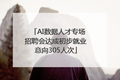AI数据人才专场招聘会达成初步就业意向305人次