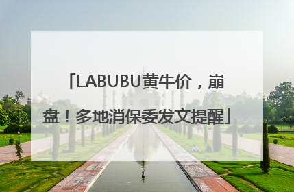 LABUBU黄牛价，崩盘！多地消保委发文提醒