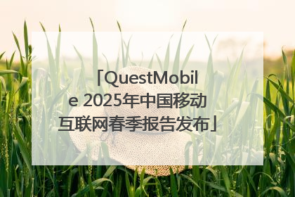 QuestMobile 2025年中国移动互联网春季报告发布